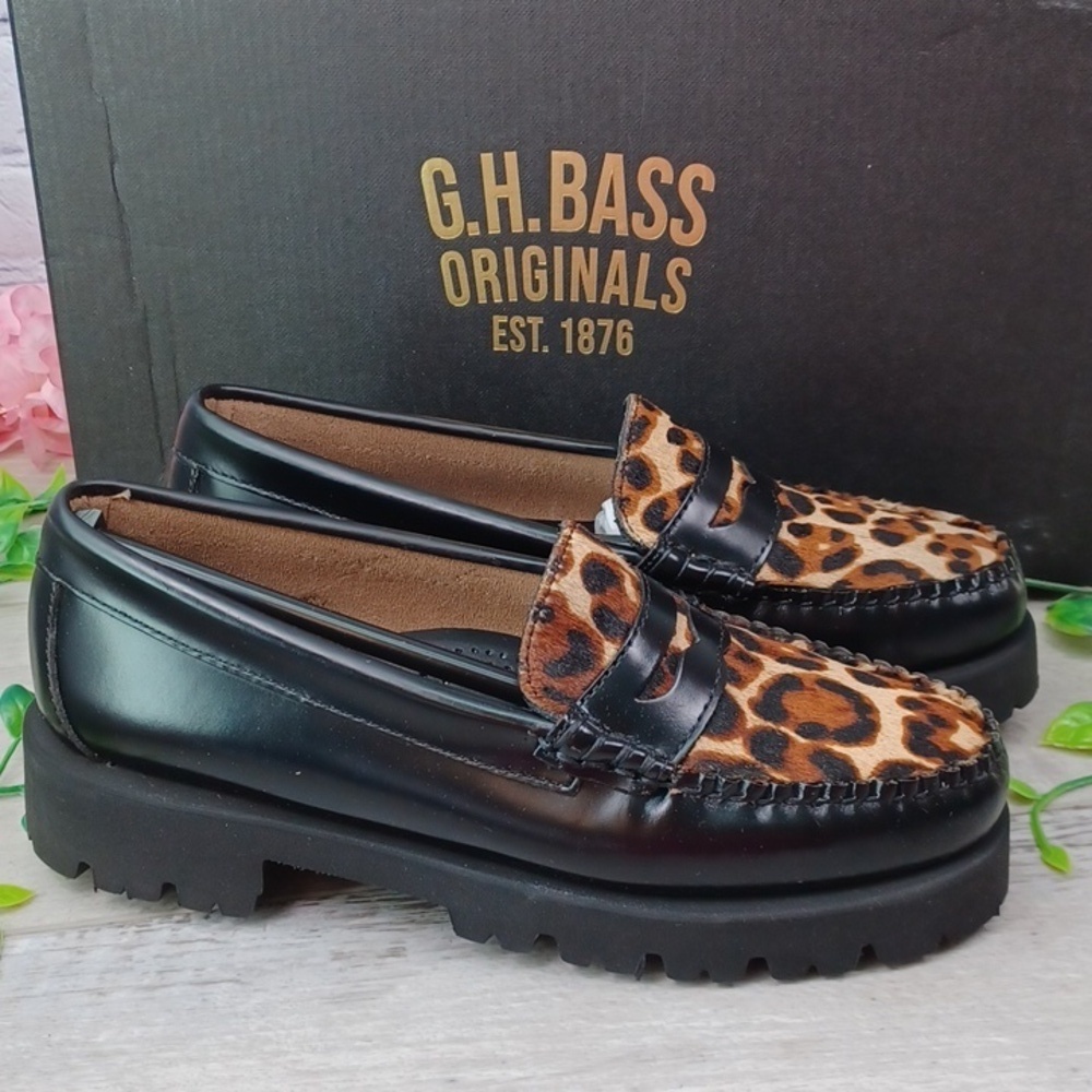 G.H. Bass Whitney Leopard Lug Loafer Weejuns NIB